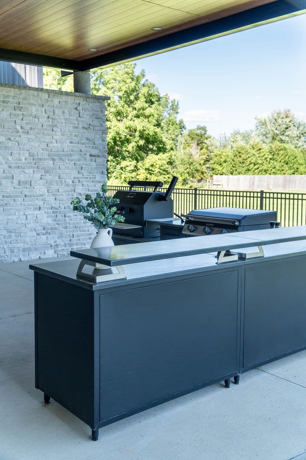 OLD griddle grill outdoor kitchen