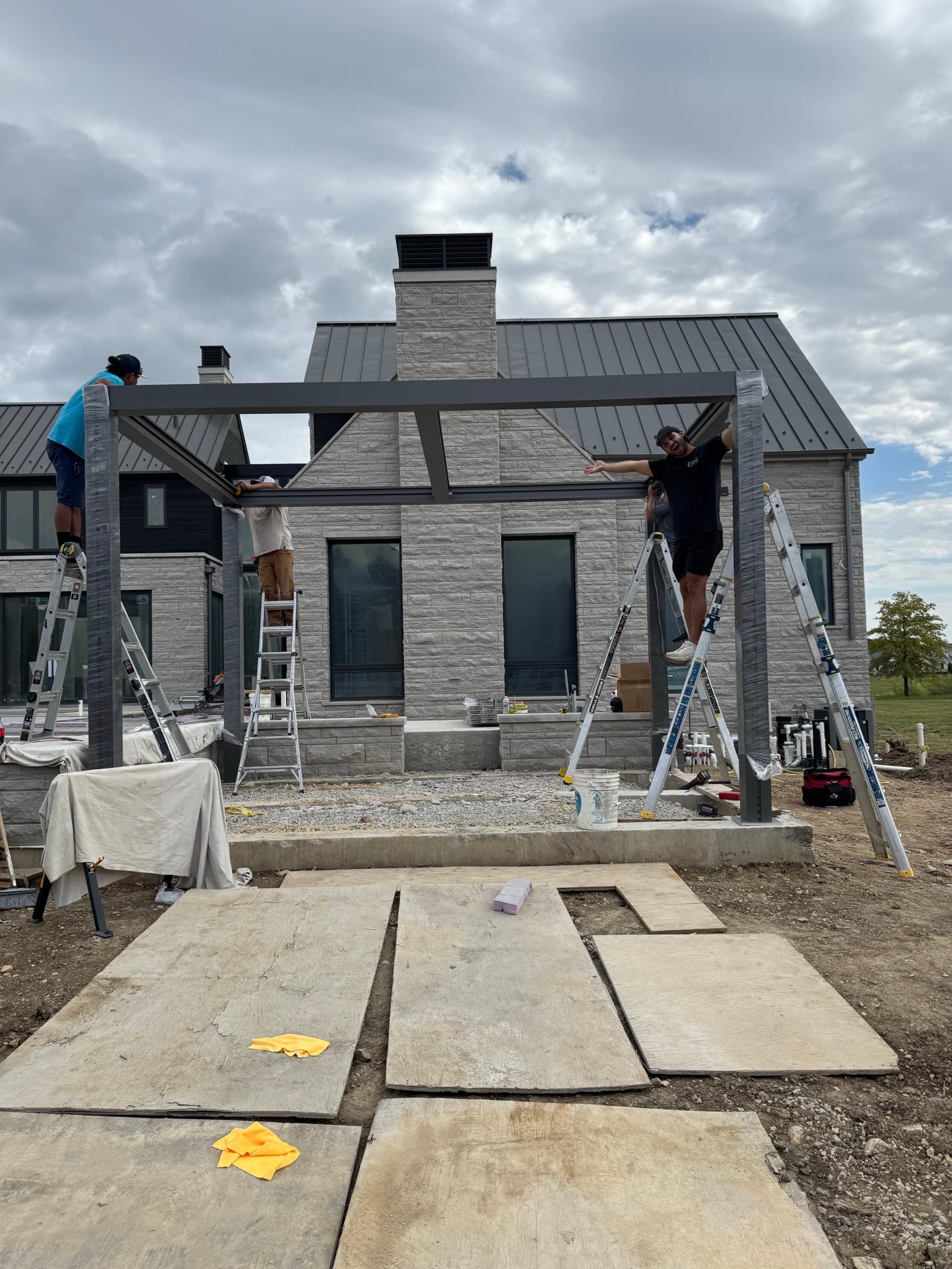 Greco louvered pergola project photo 3 in St. Charles, IL