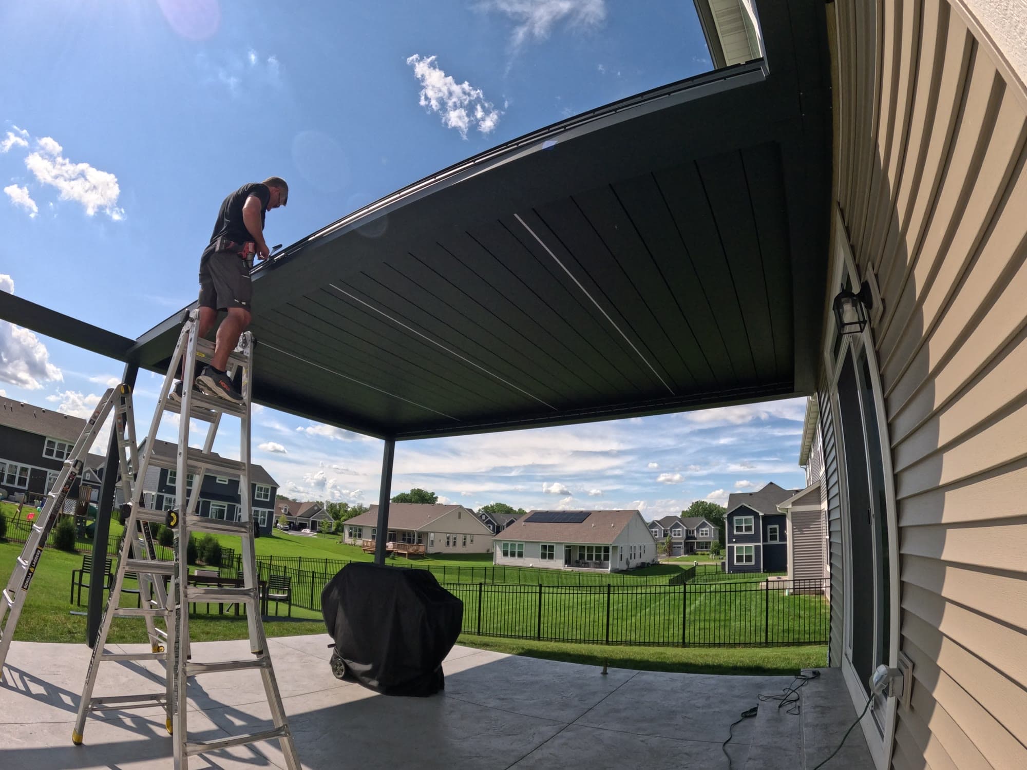 Hildebrandt louvered pergola project photo 3 in Crystal Lake, IL