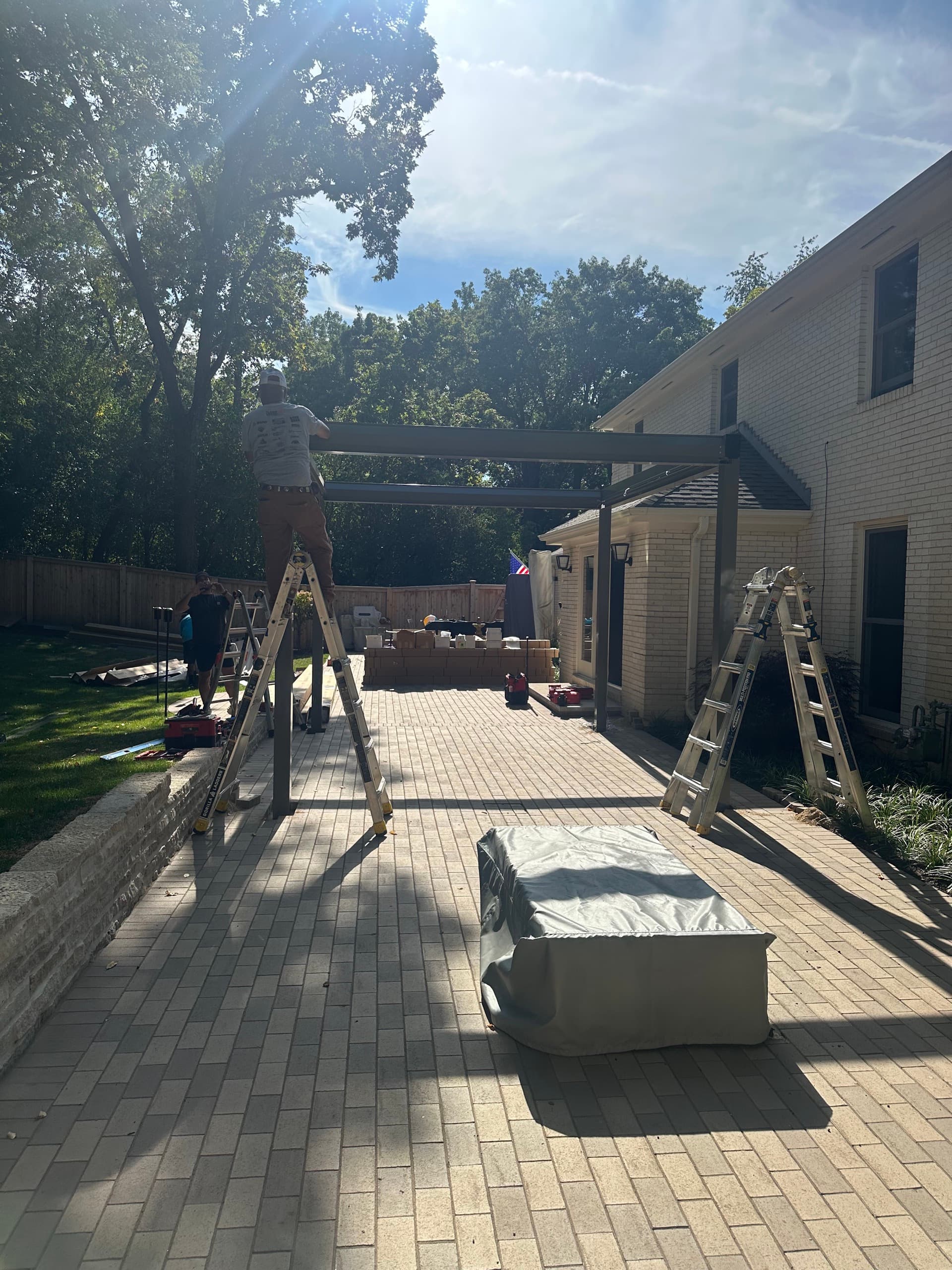 Jake louvered pergola project photo 1 in Crystal Lake, IL