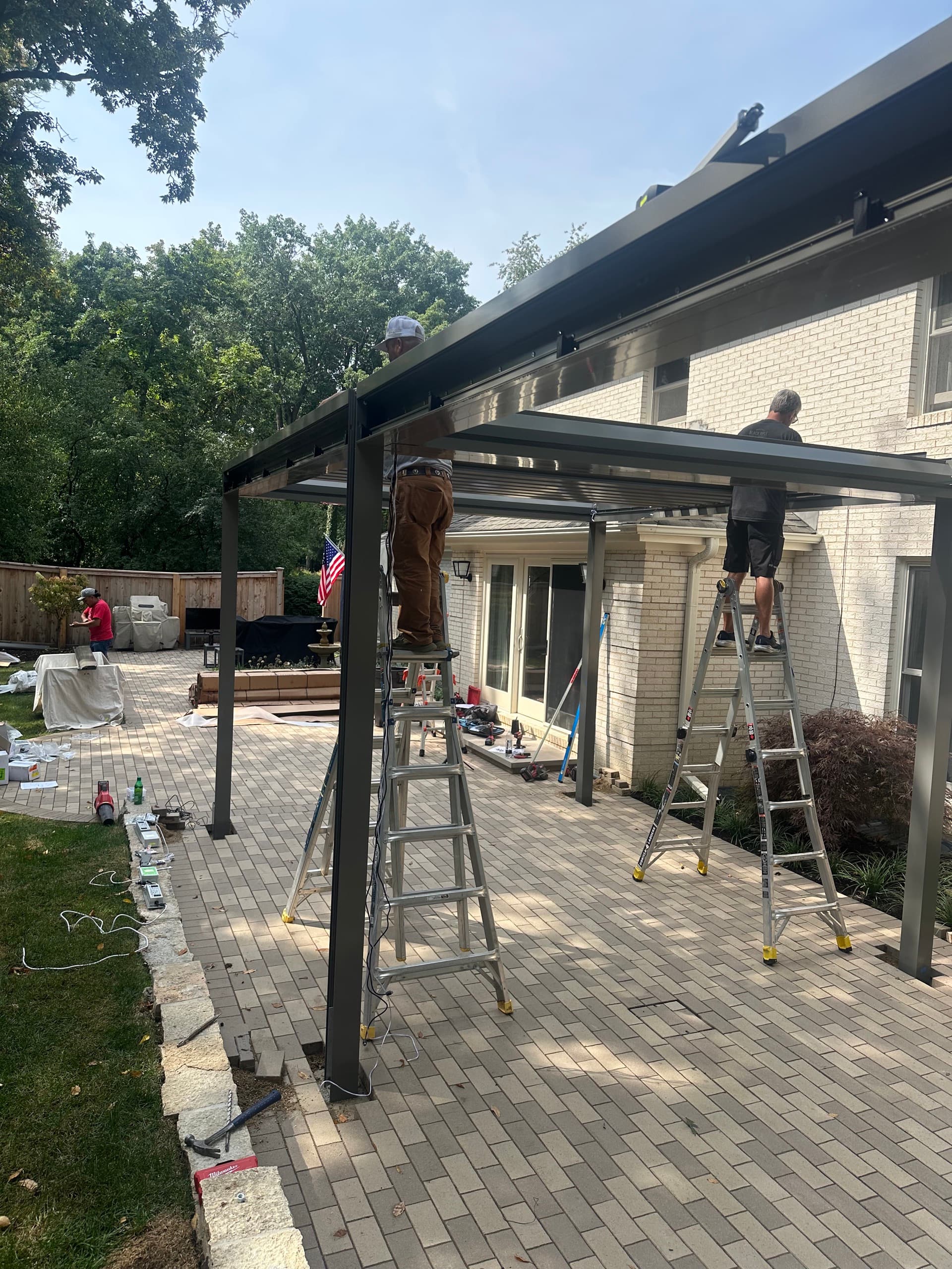 Jake louvered pergola project photo 3 in Crystal Lake, IL