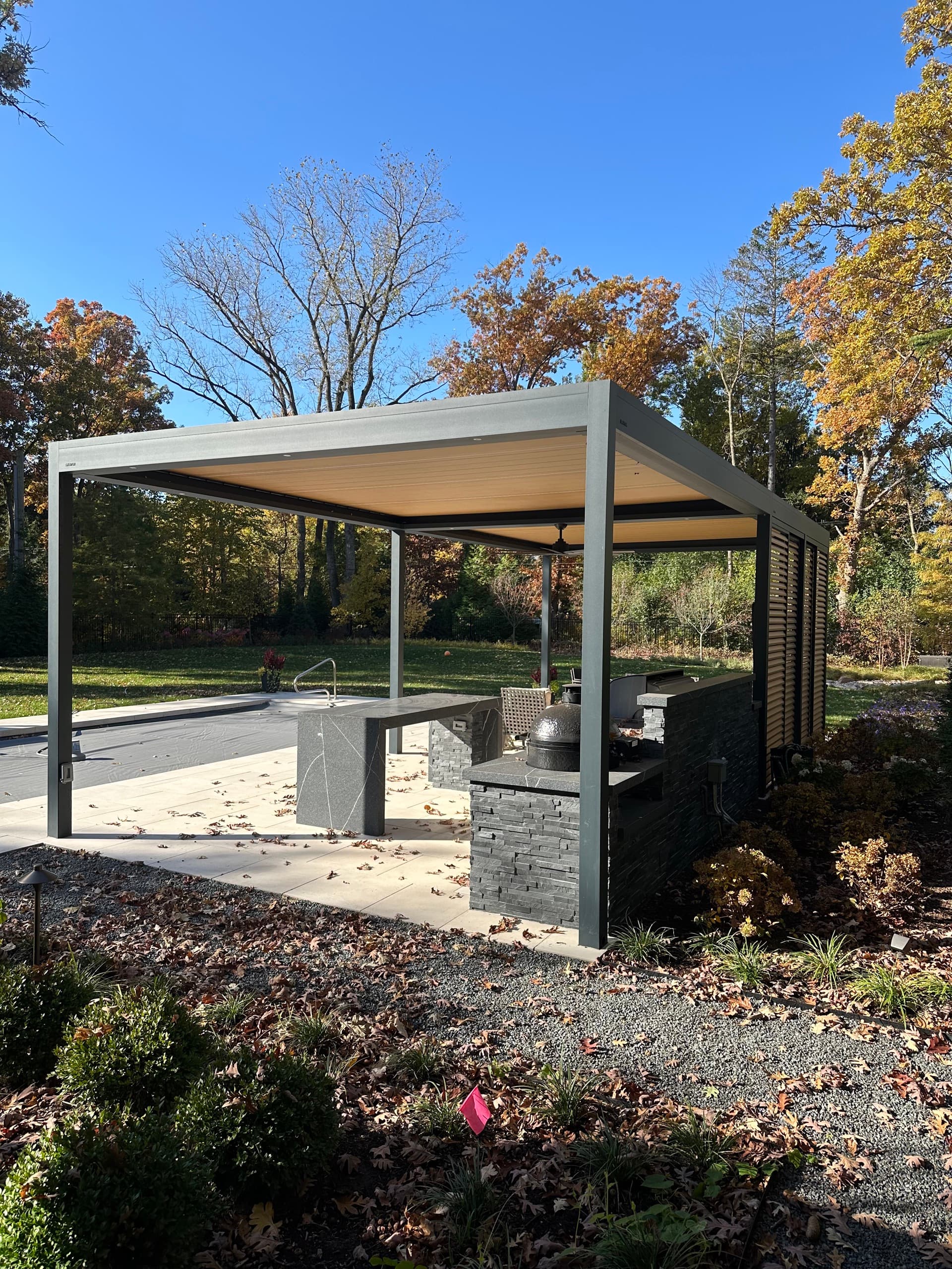 North Shore louvered pergola project reference 2